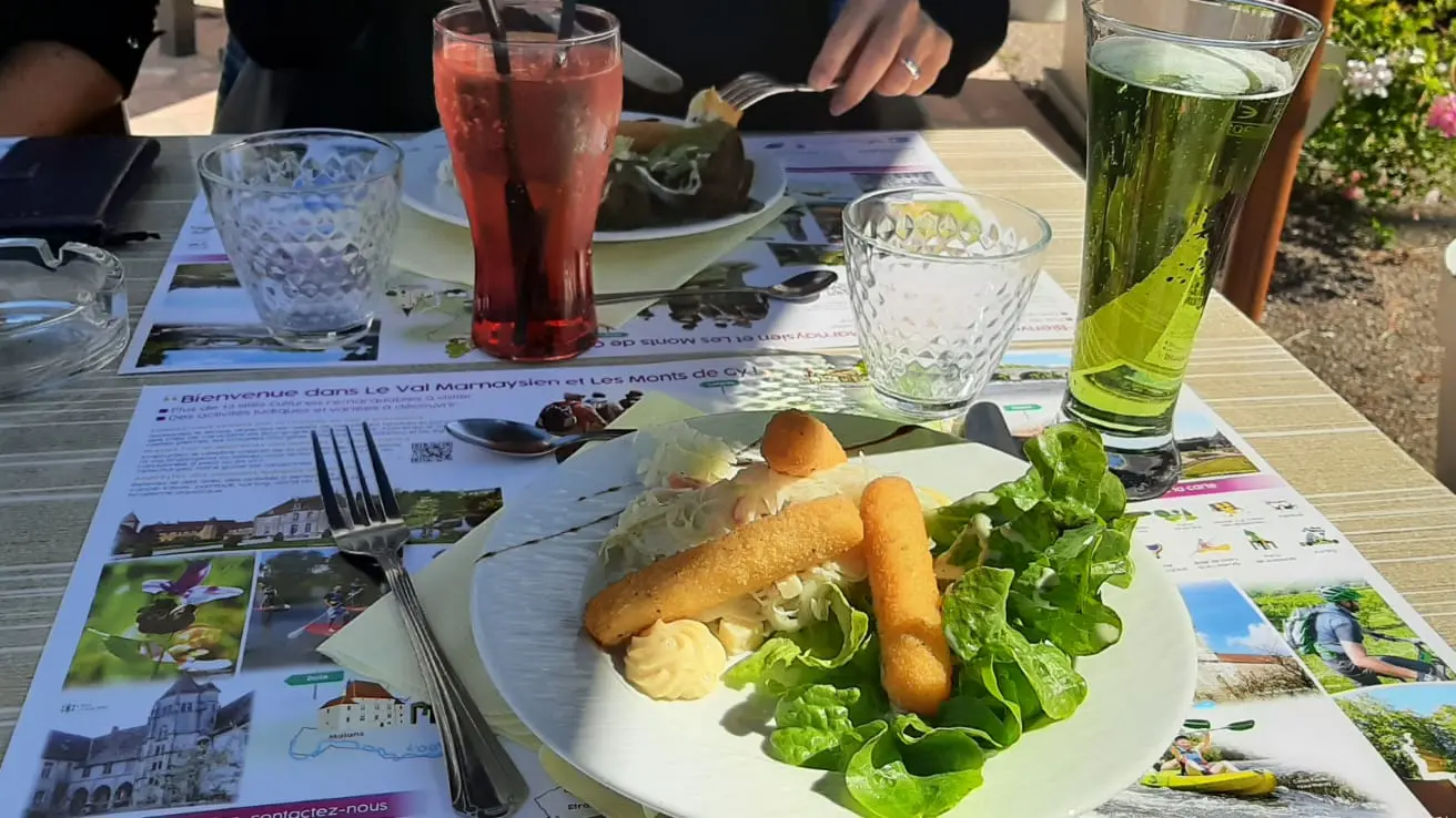 Repas en terrasse