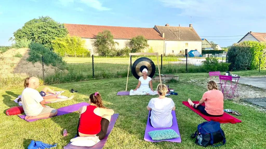 Séance de yoga