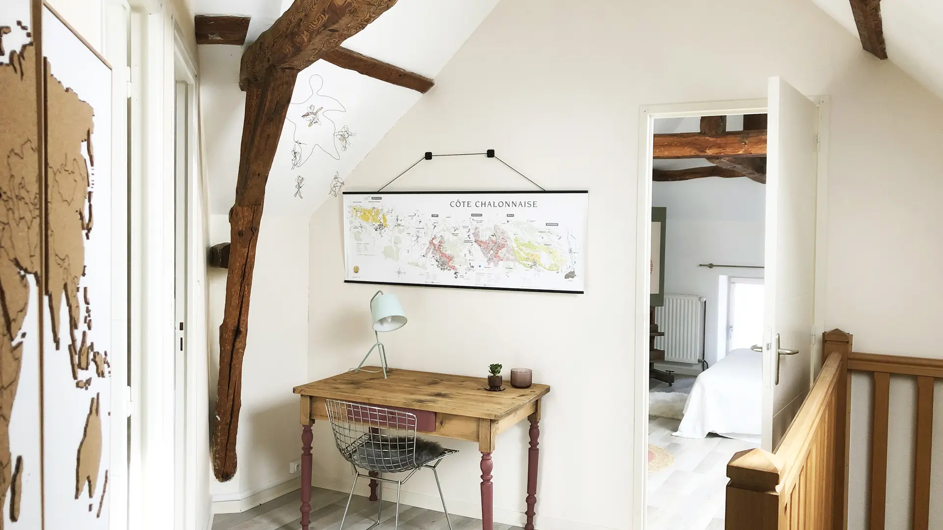 Palier avec bureau