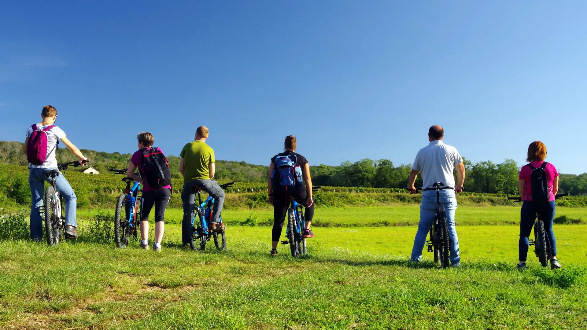 VTT en groupe