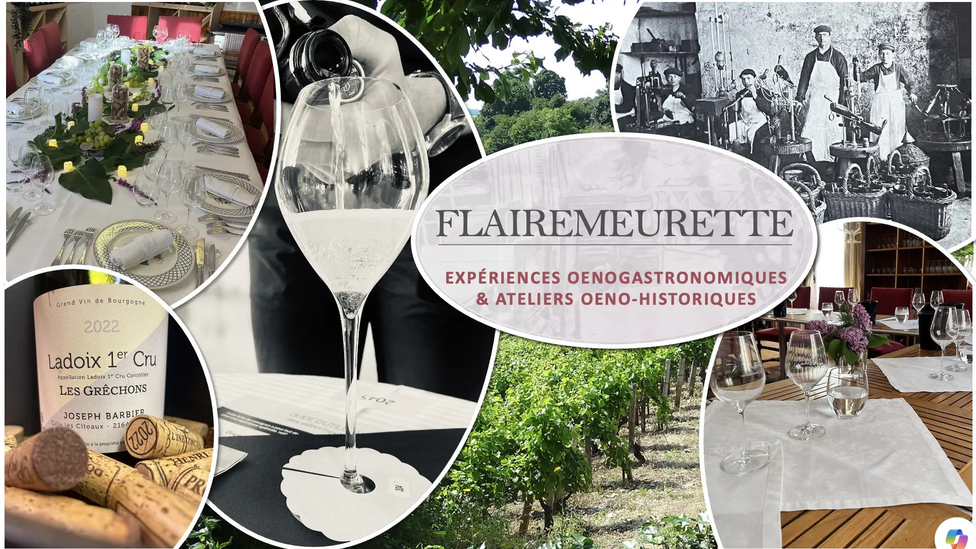 Les Expériences oenohistoriques & oenogastronomiques du Flairemeurette