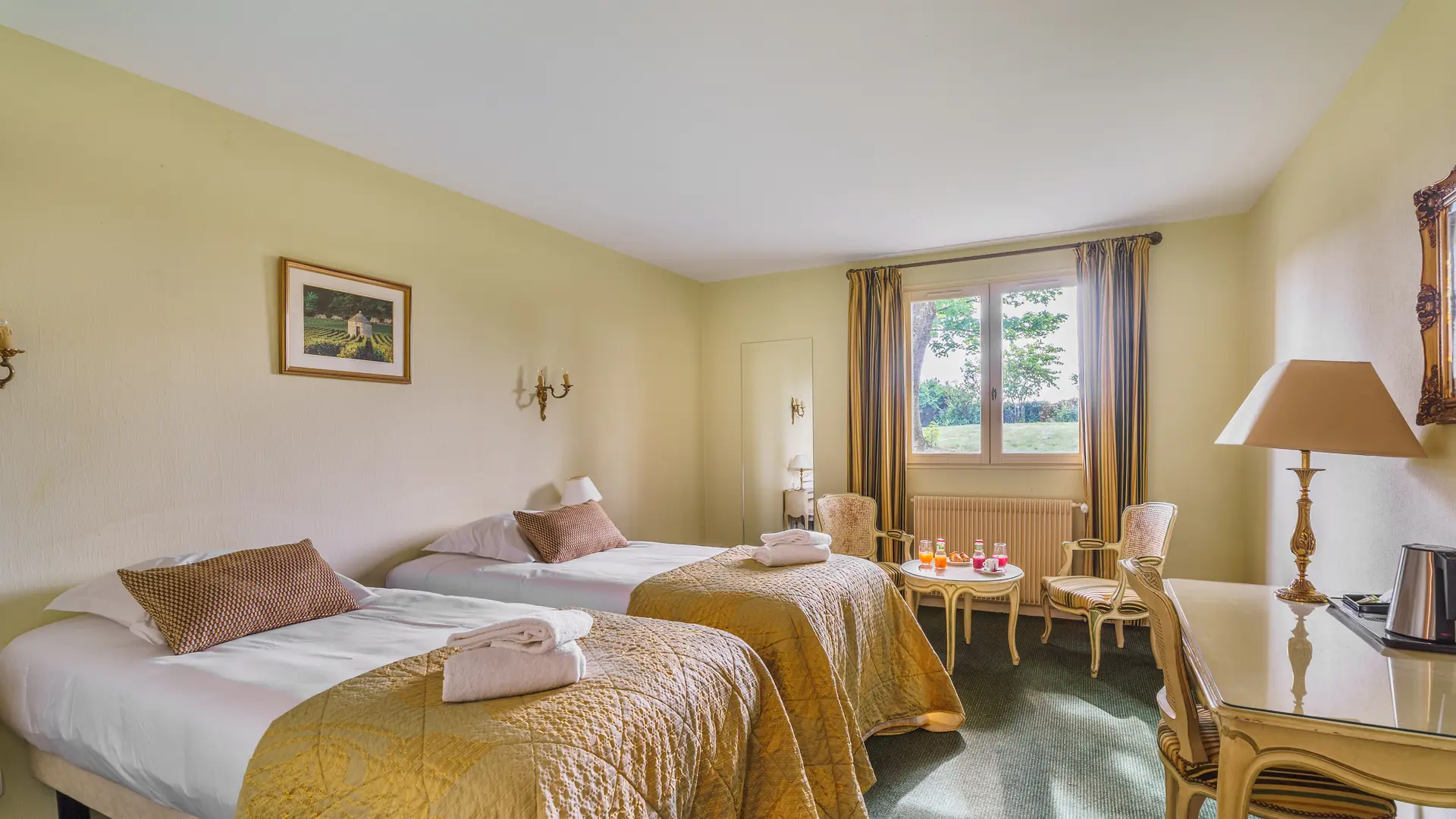 Chambre twin Le Clos des Arts