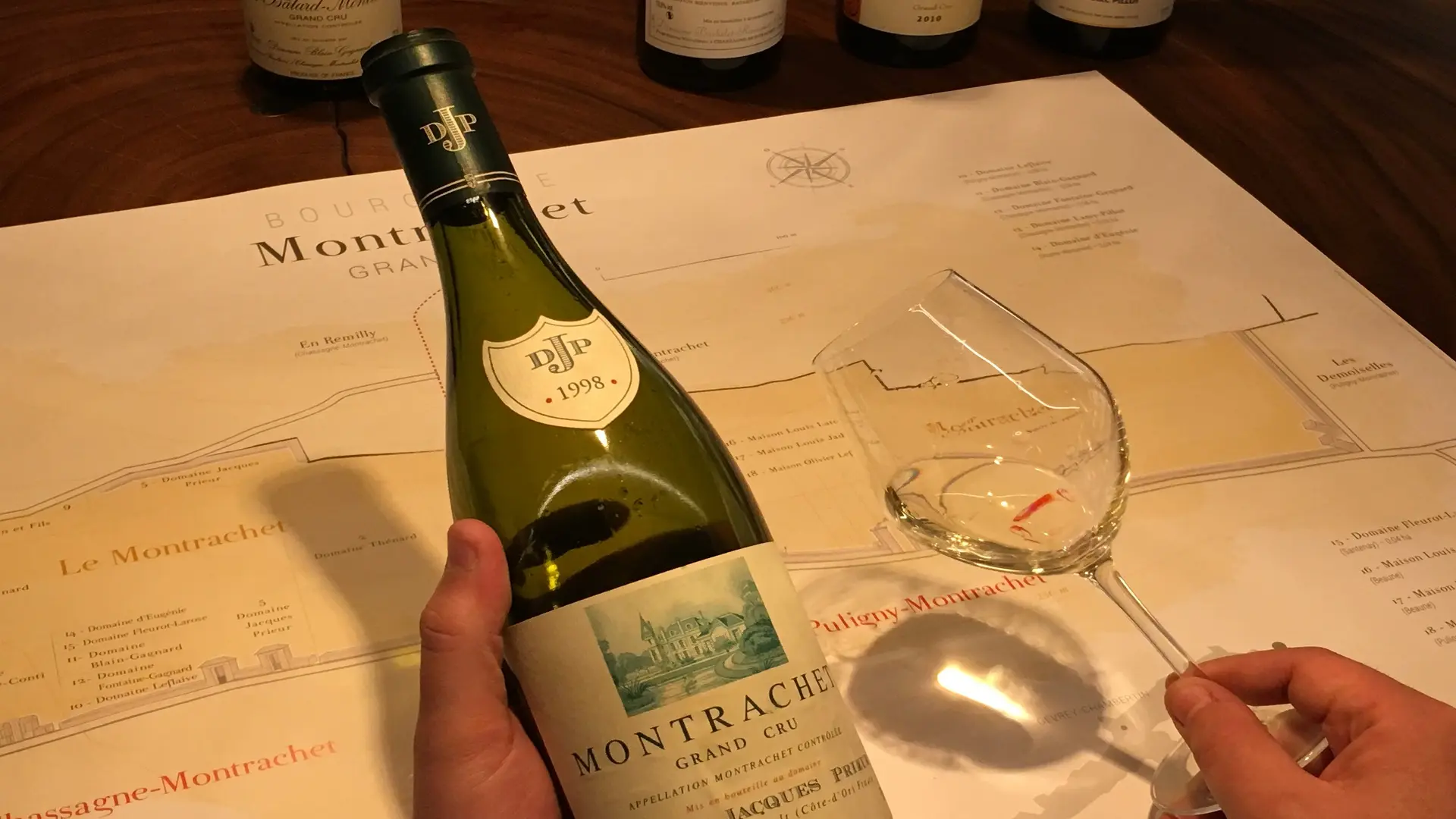 Dégustation d'un Montrachet