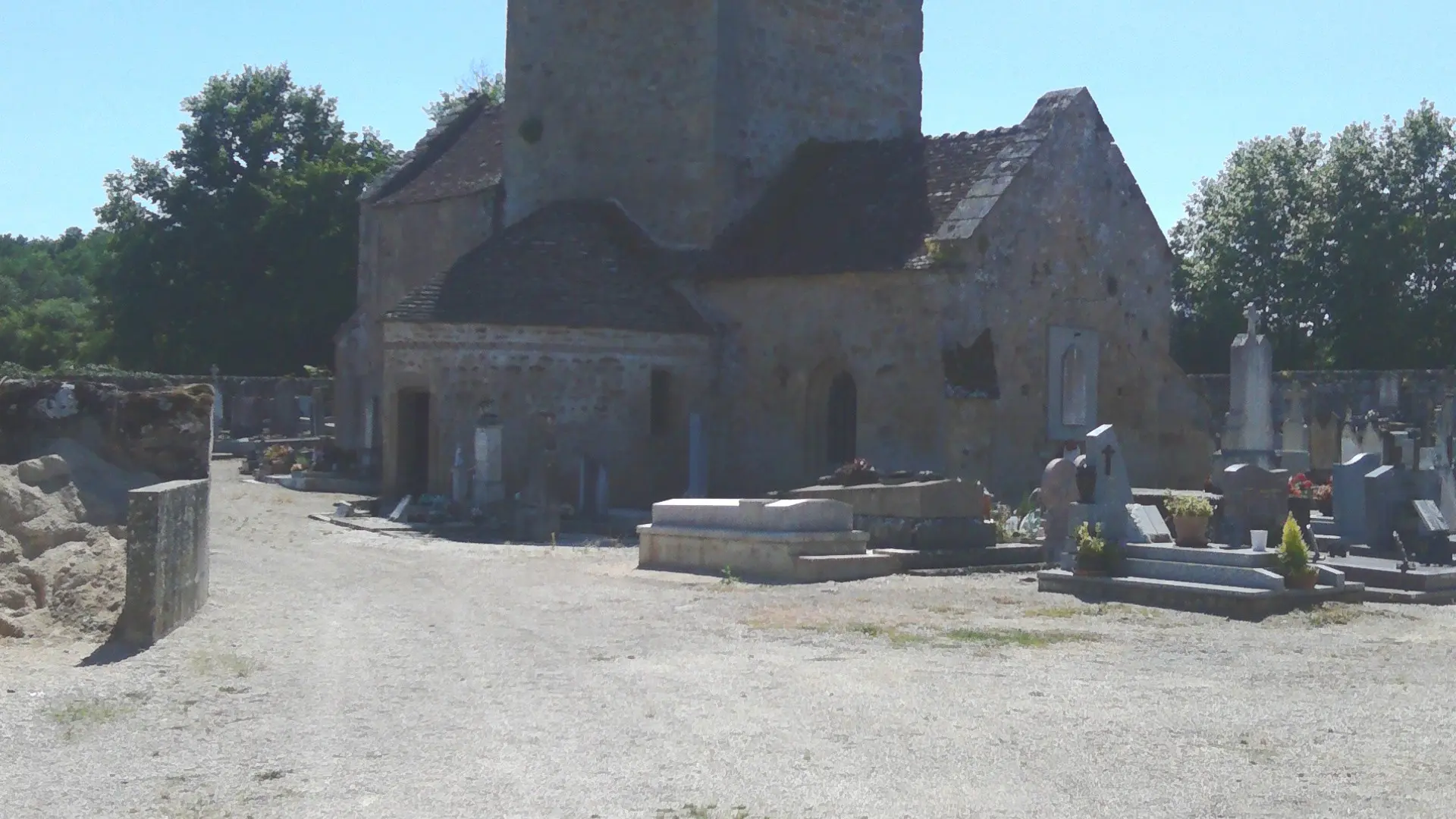 Saint Bérain sur Dheune -Ancienne église devenue chapelle du cimetière - 2017 (3)
