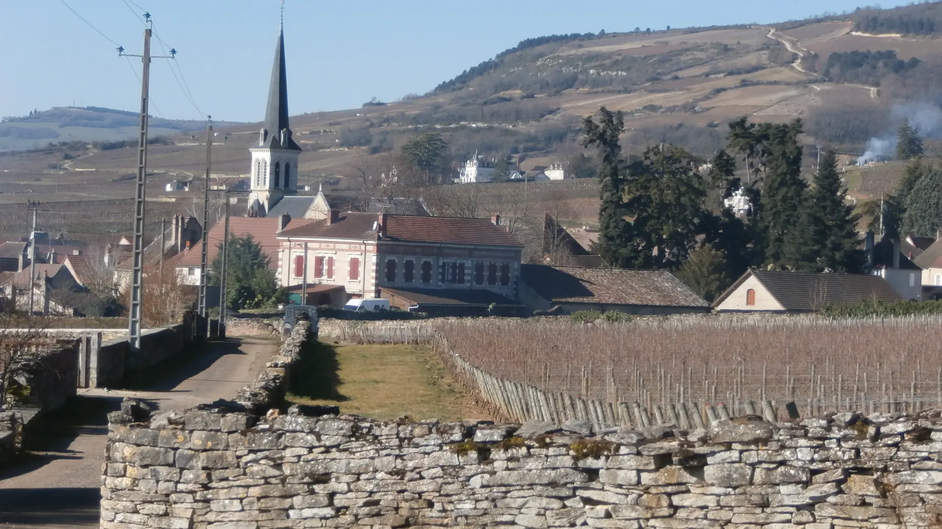 l'arrière du domaine