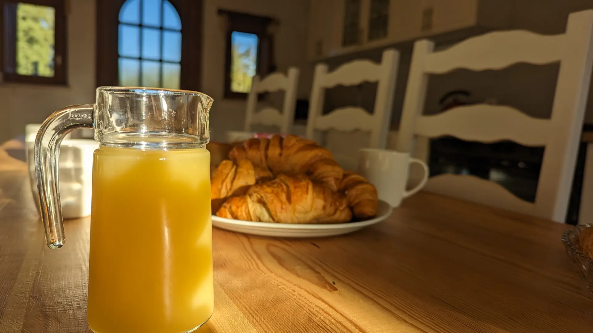 Petit déjeuner dans la cuisine