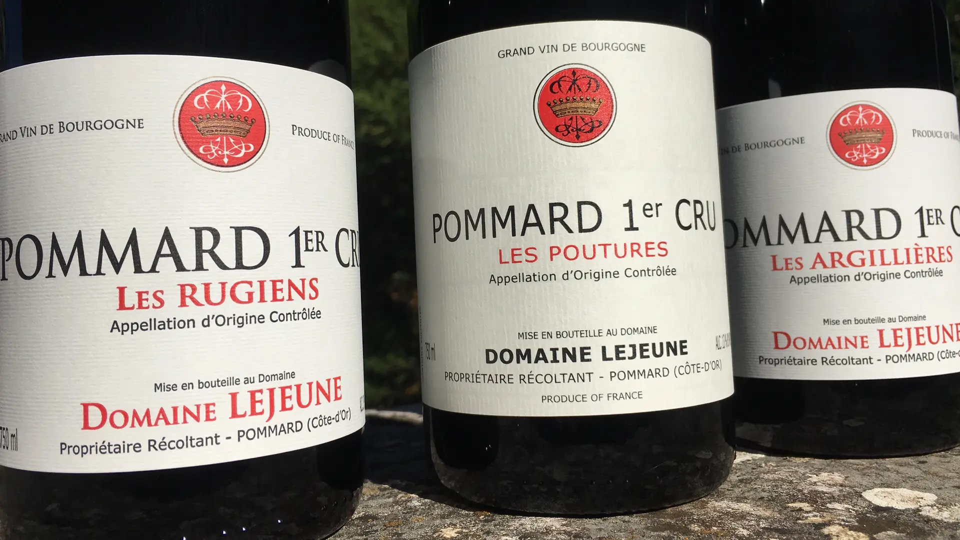 Les Trois 1er Crus du domaine