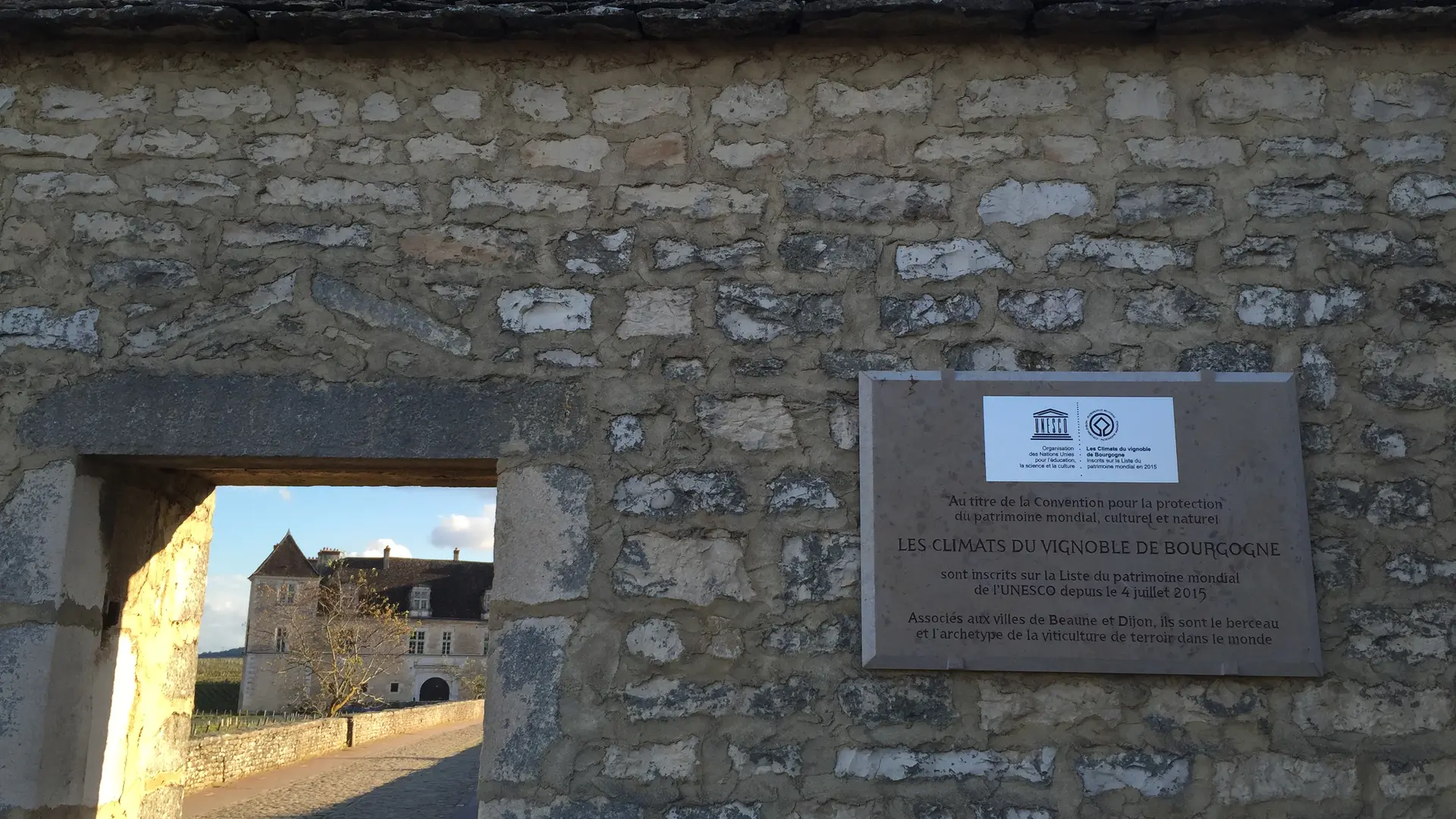 UNESCO plaque
