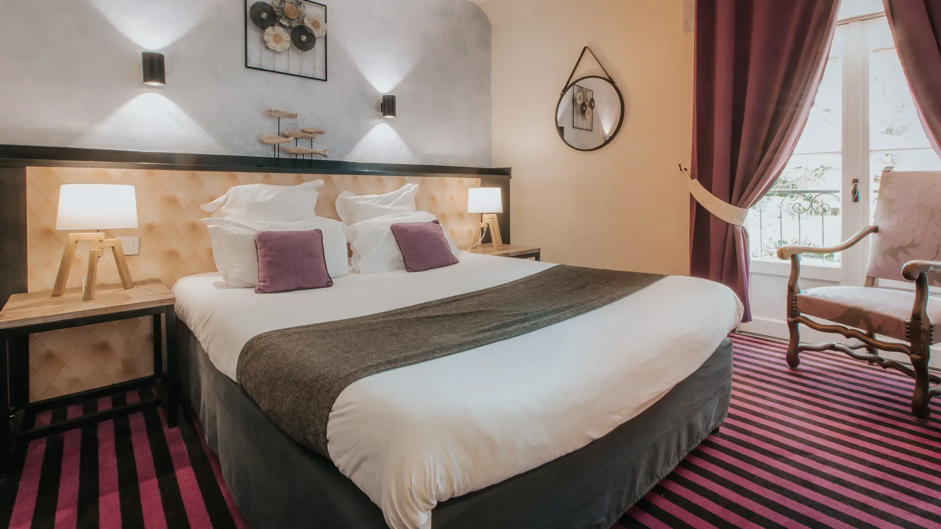 chambre double côté jardin