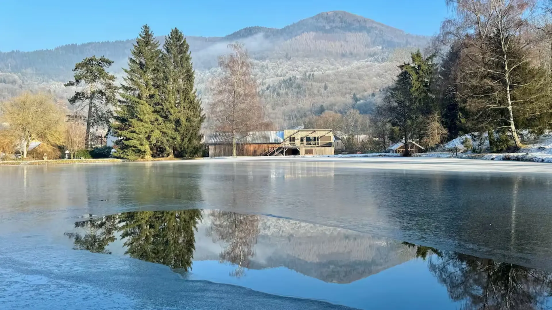 Vue étang Gîte de l'Étang