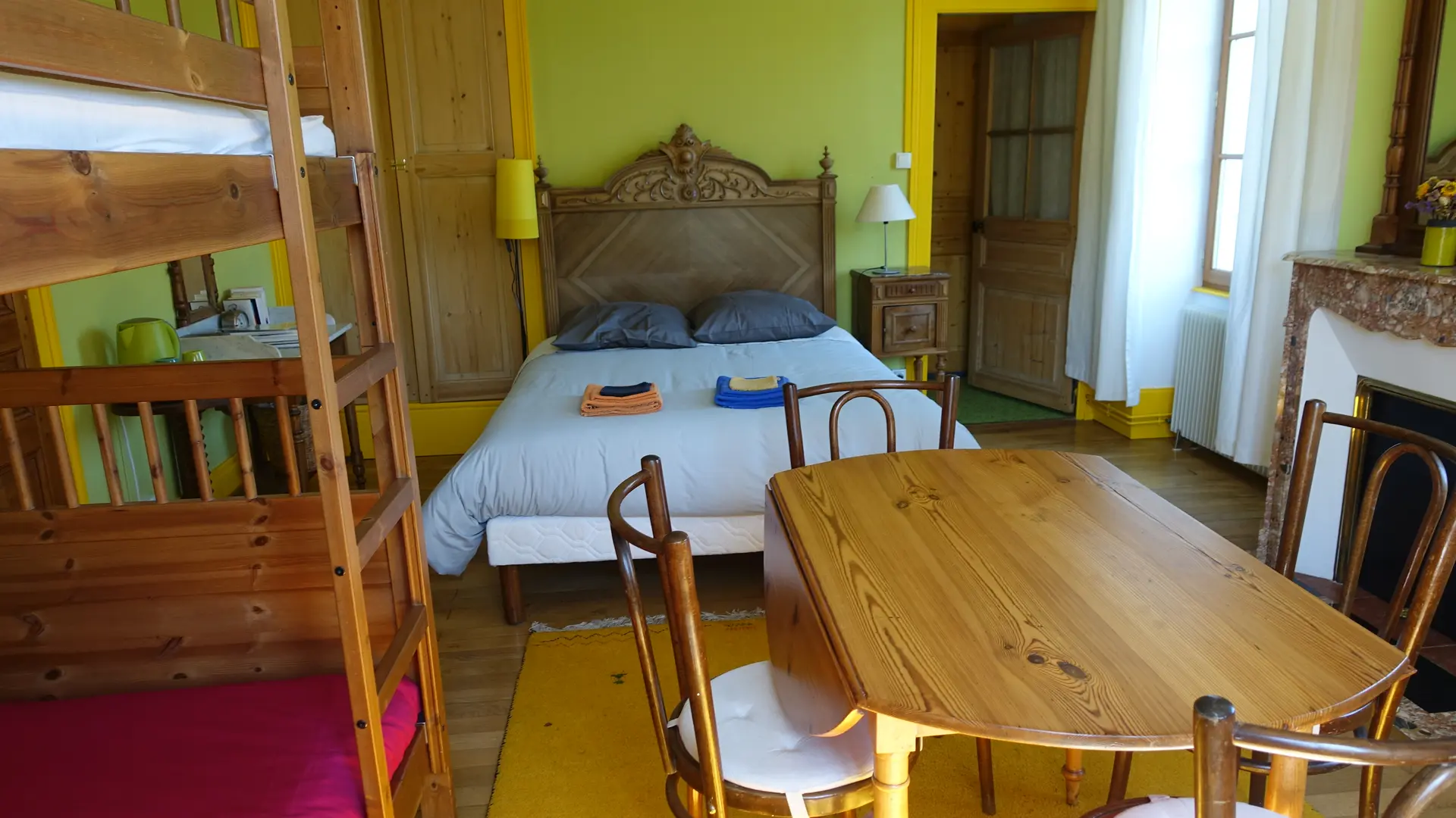 chambre côté cour côté jardin
