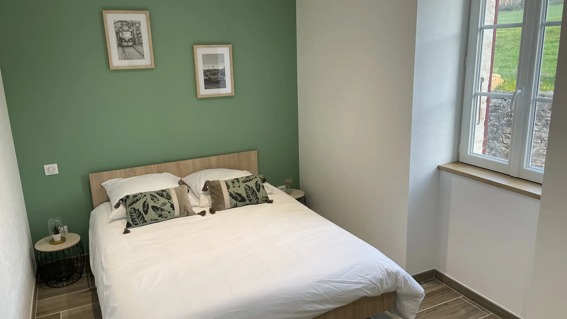 chambre  1 verte rez de chaussée