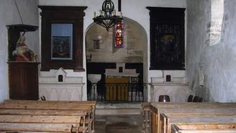 Eglise Saint-Marcel à Bouzeron, nef et choeur