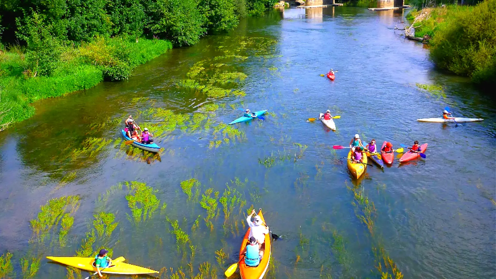 Groupe sur l'eau