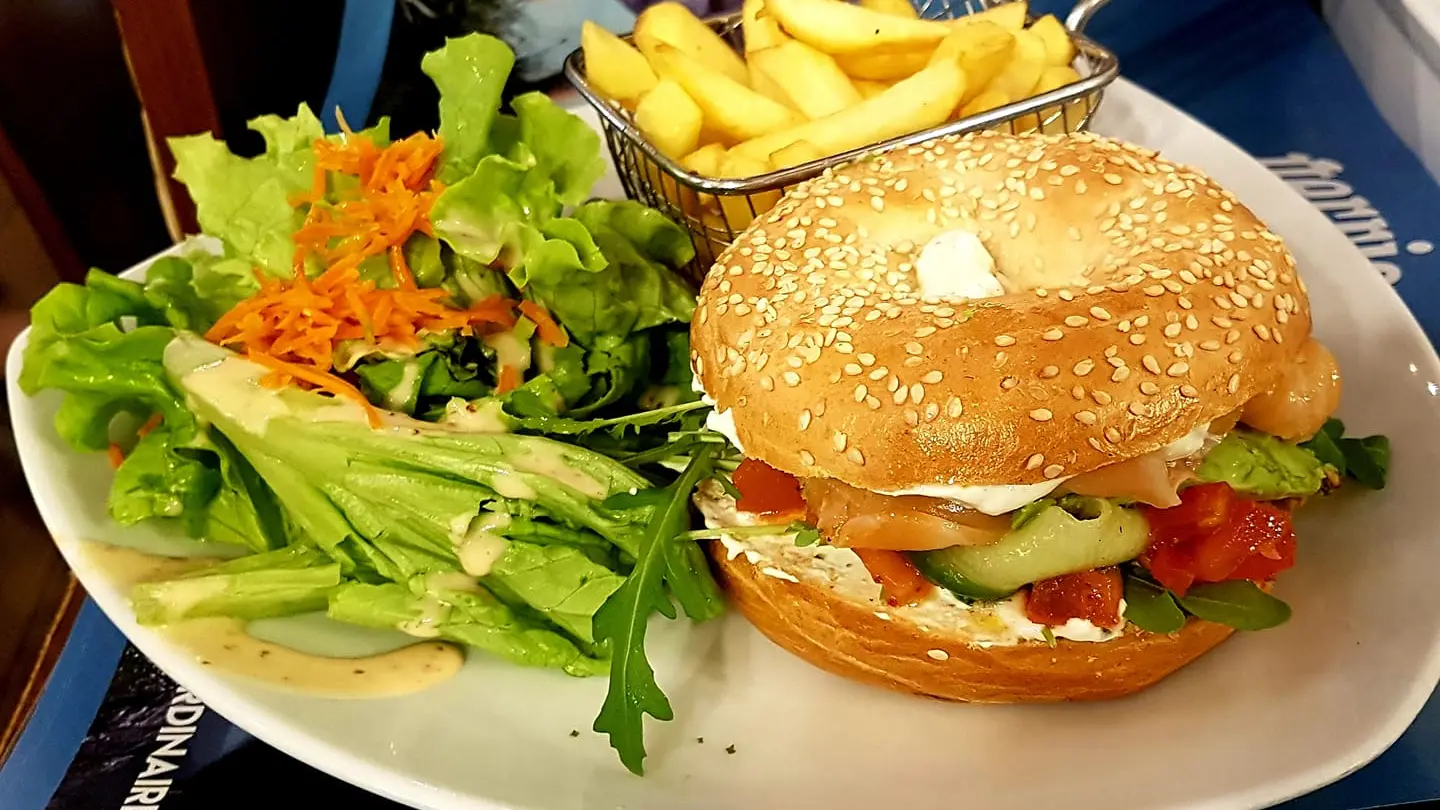 bagel-saumon, plat du jour
