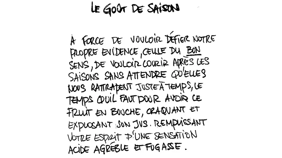 gout de saison