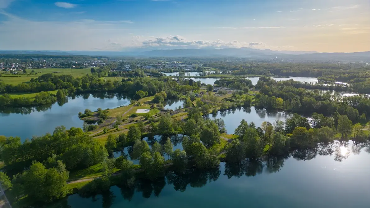 Les plans d'eau vu du ciel