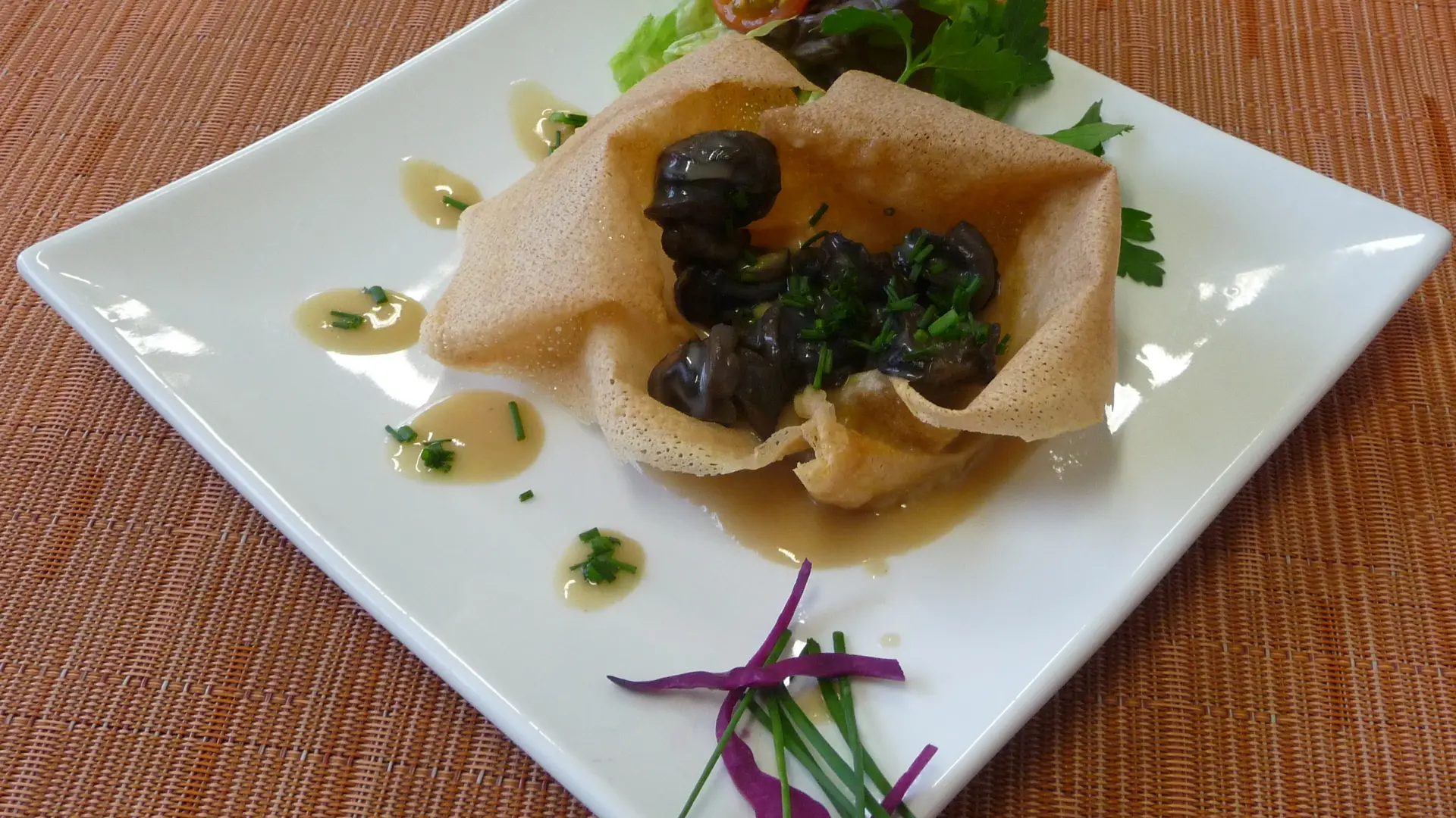 hotel escargotiere dijon sud chenove restaurant la veranda timbale d'escargot dijon chenove en bourgogne