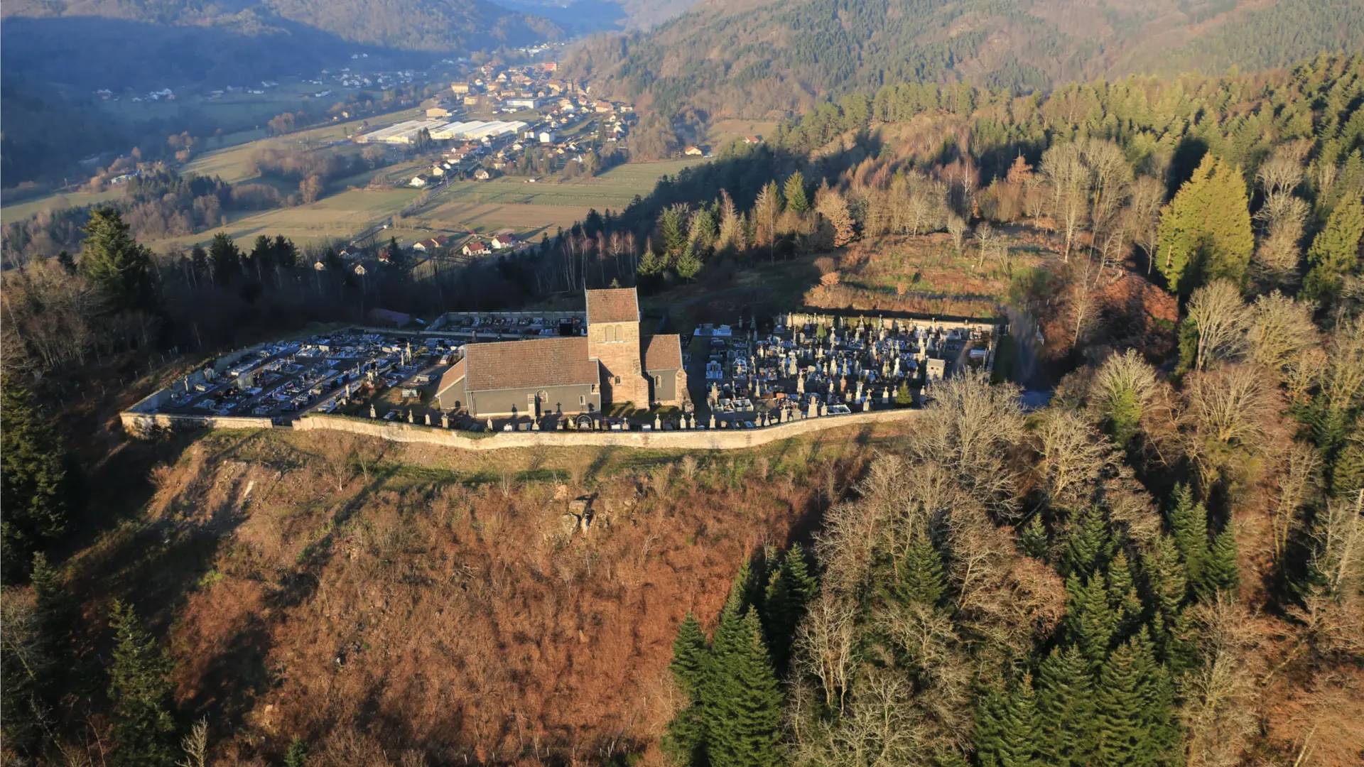 La Montagne Saint Martin vu du ciel
