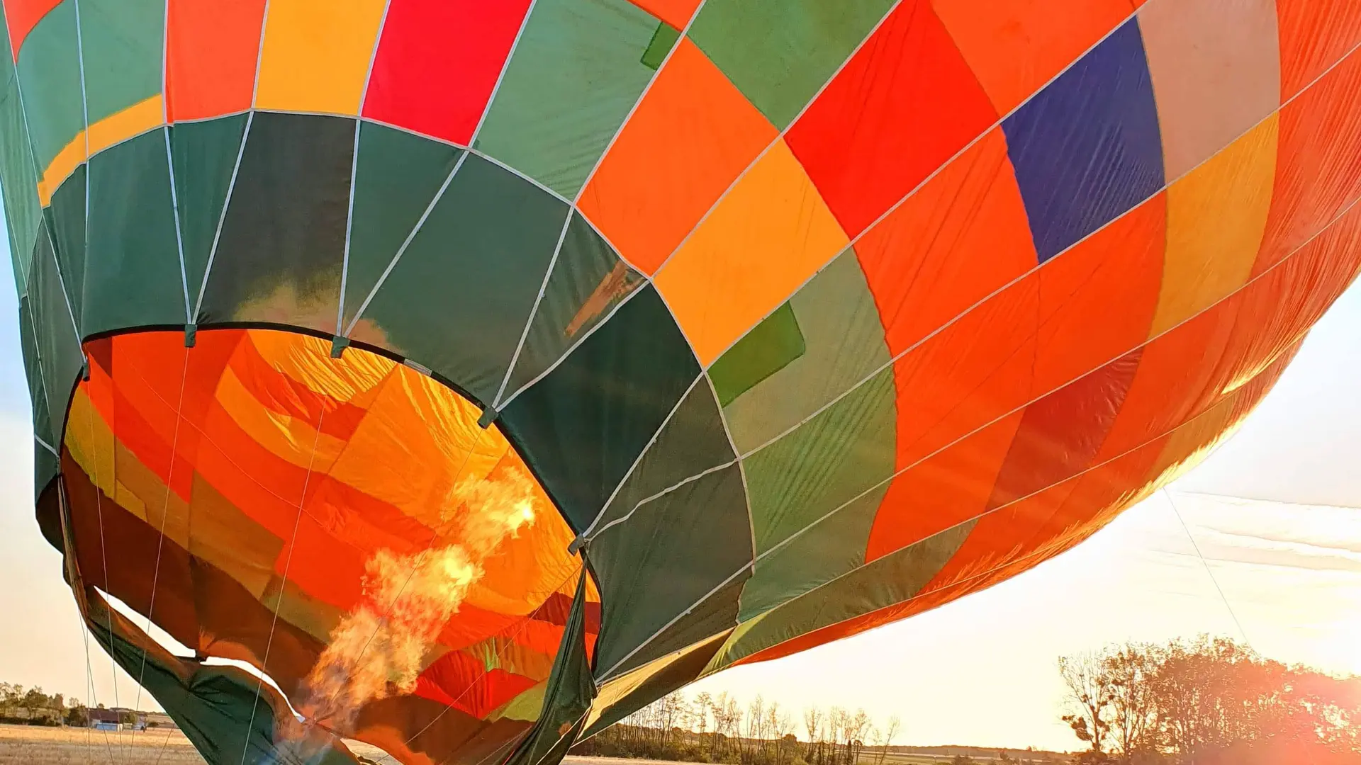 Gonflage du balon.