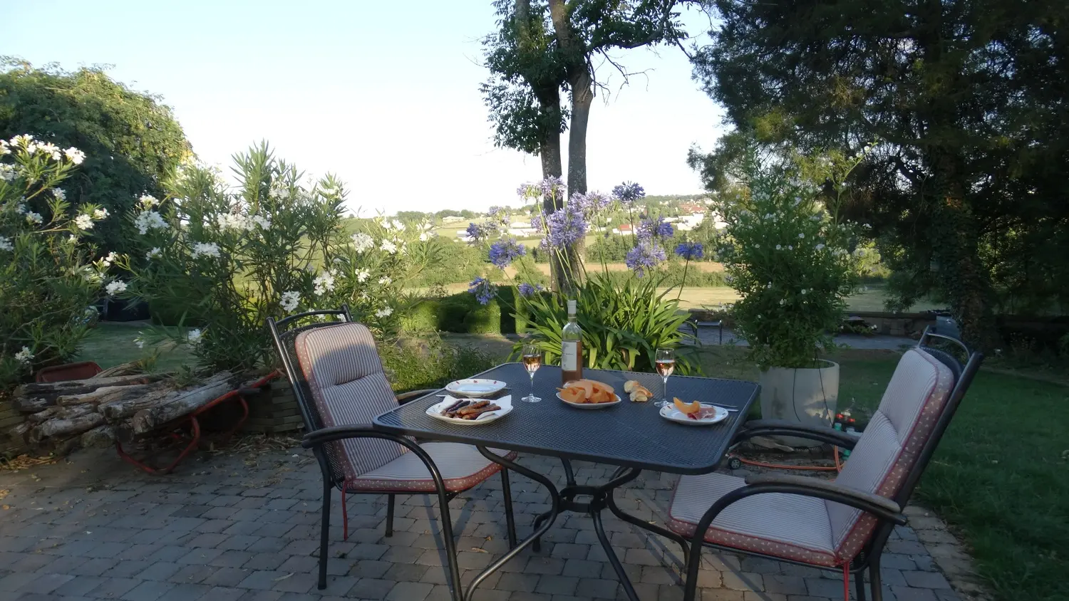 repas sur terrasse