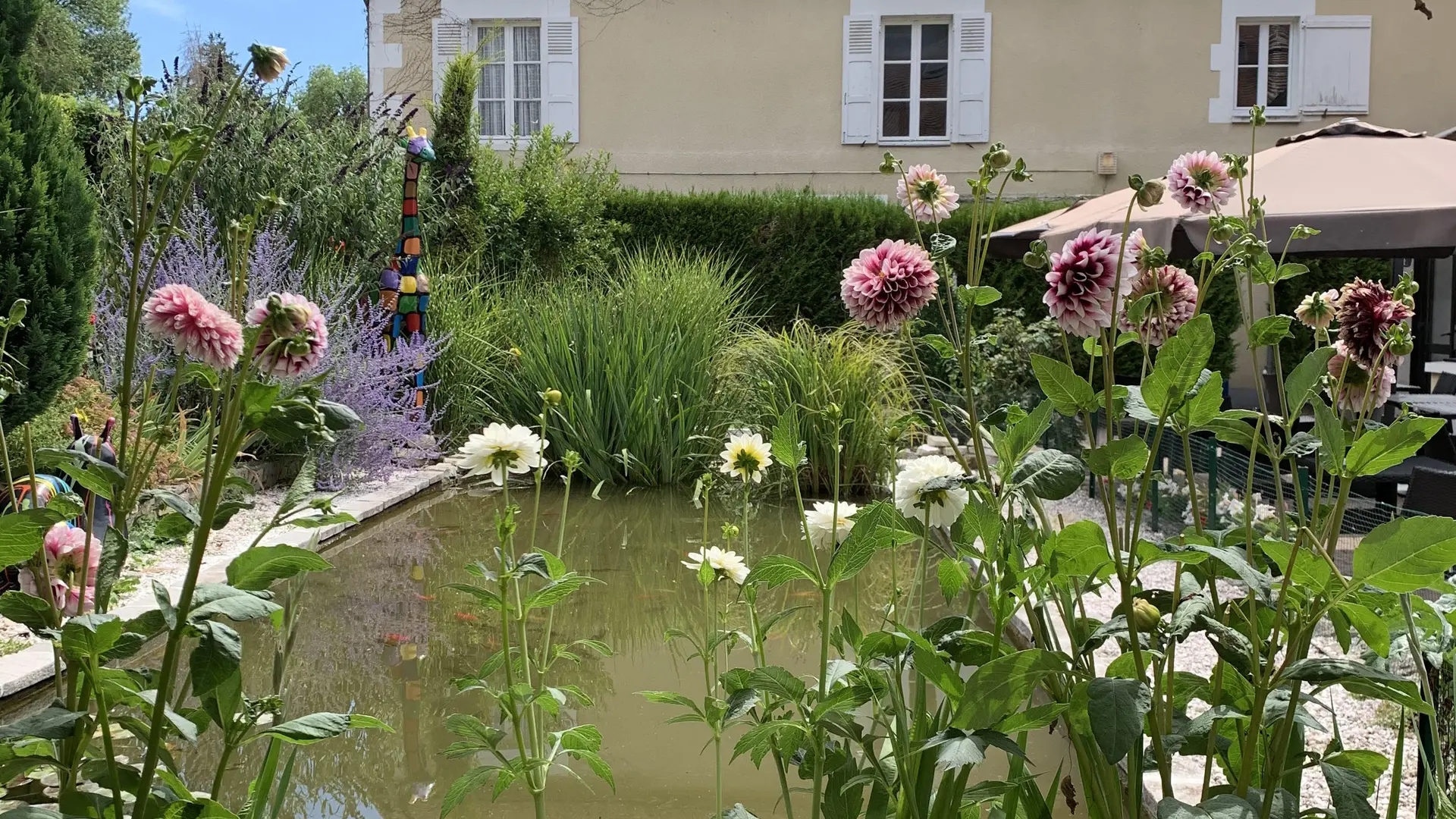 Vue de la Terrasse du Moulin de la Coudre