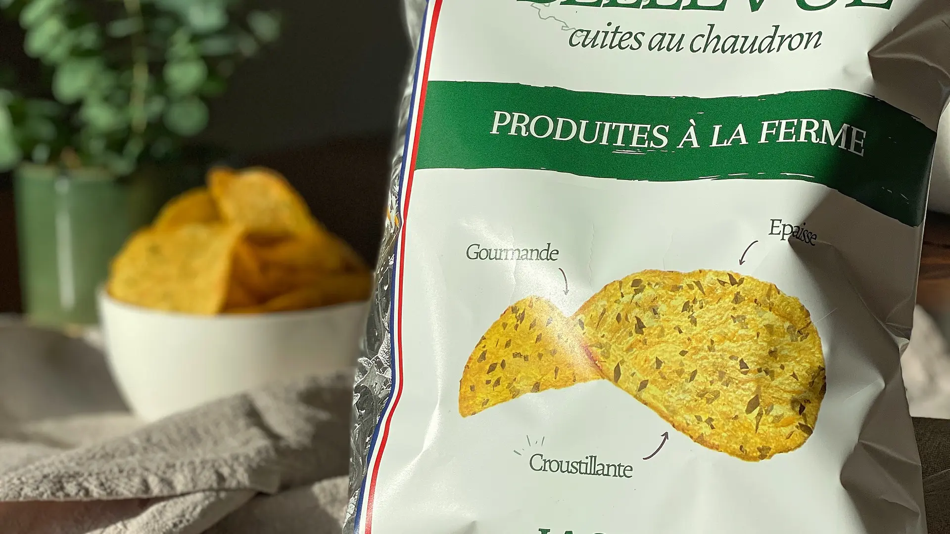 Chips fermières à l'ail de sours
