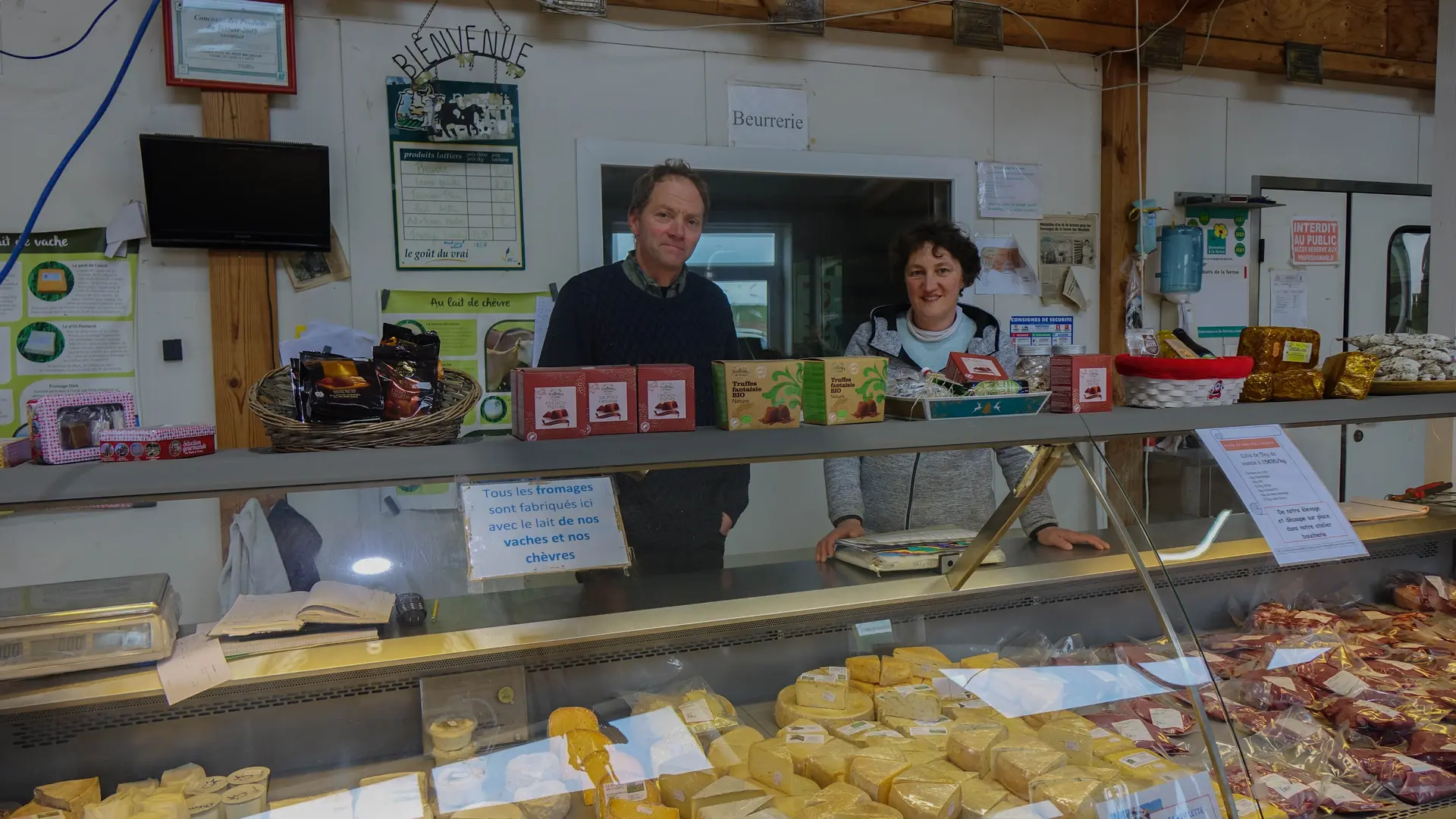Ferme Beun côté boutique