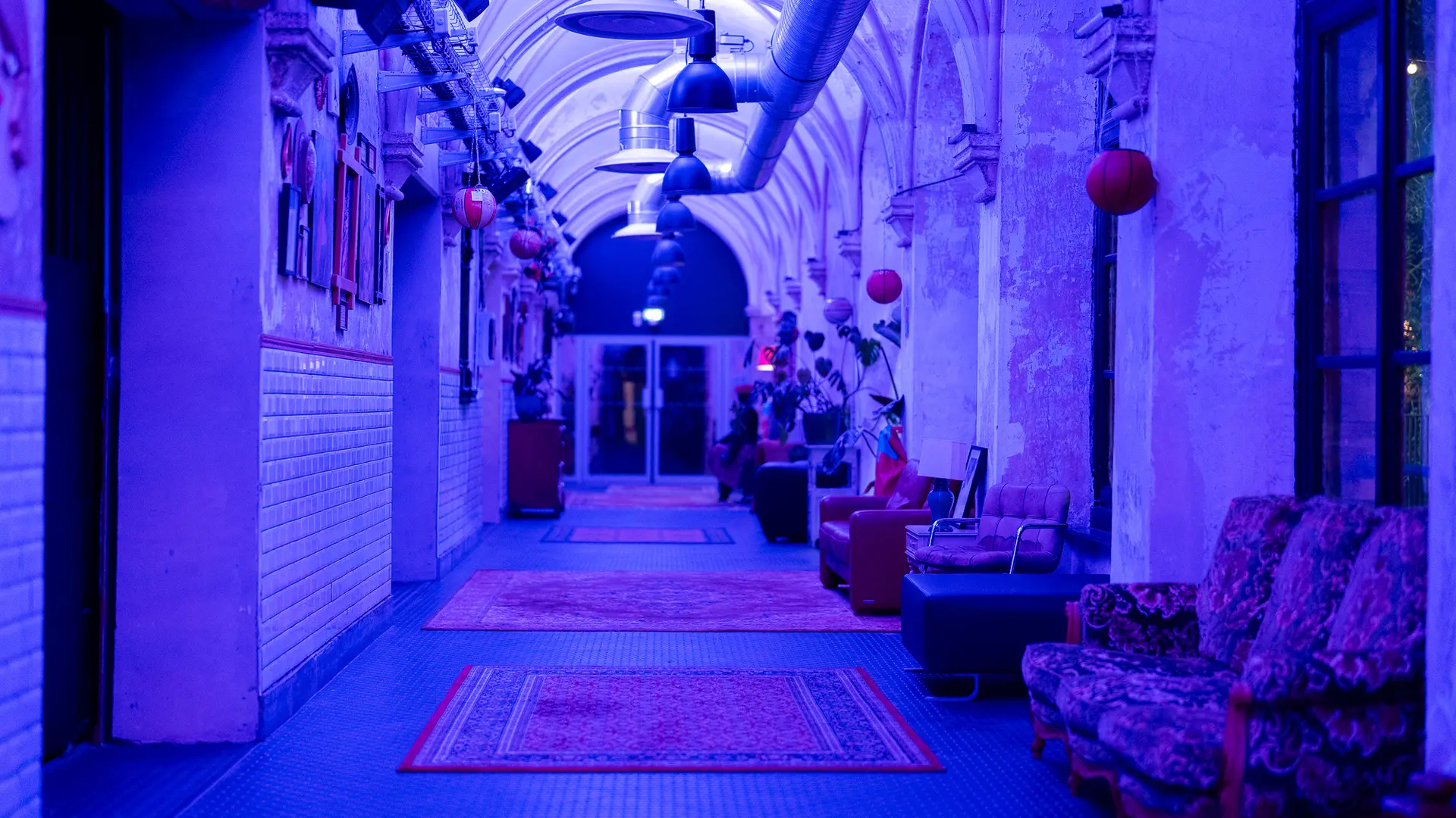 Le couvent Roubaix en soirée