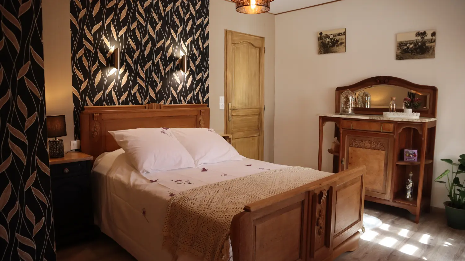 chambre fleur de lin