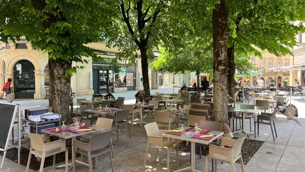 Terrasse de la pizzeria Le Calcio Rodez