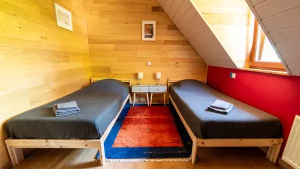 Chambre 2 lits simples 90x200, pouvant être approchés, literie premium