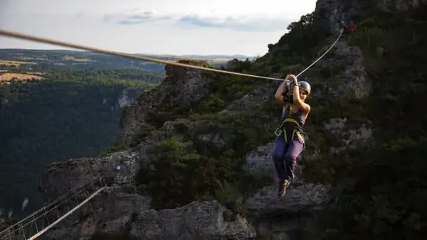 Via Ferrata tyrolienne