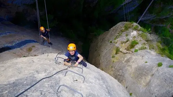 Via ferrata de Liaucous - Parcours rouge