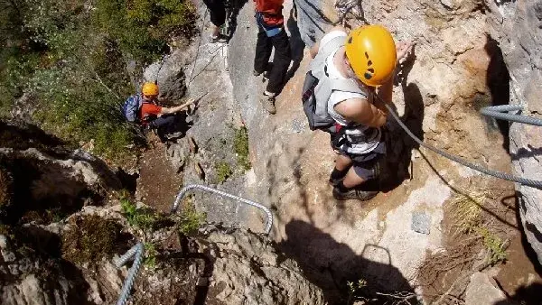 Départ de la via ferrata de Liaucous