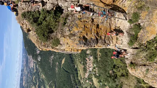 Vue exceptionnelle depuis la via ferrata du Boffi