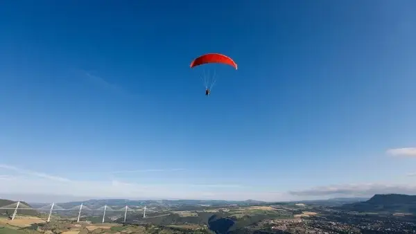 Vol biplace parapente - Viaduc de Millau