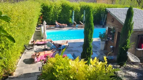 Le mas Rolland - piscine et terrasse