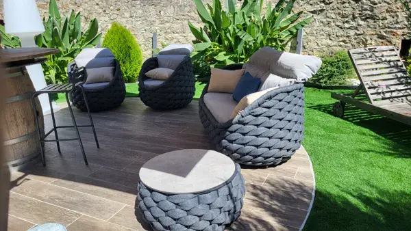 Le mas Rolland - terrasse