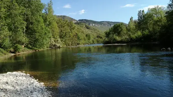 La rivière Tarn se situe à 800 m du gite