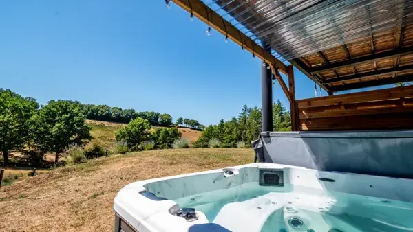 Spa Vue sur le parc Animalier