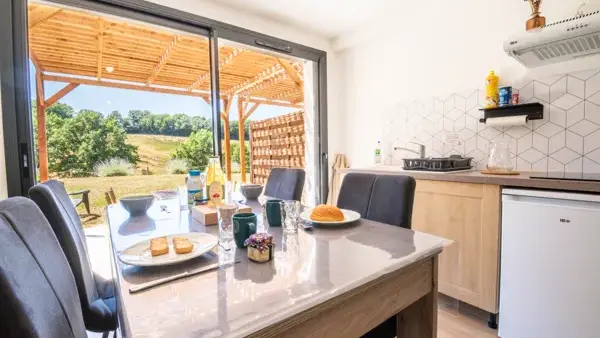 Salle à manger gîte Saint Hubert