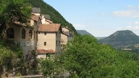 le gîte, vue sur la vallée du Tarn