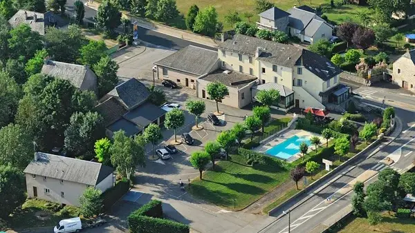 Vu du ciel de l'établissement