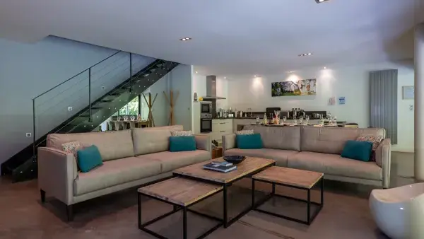 Salle à vivre villa Gite Emeraude