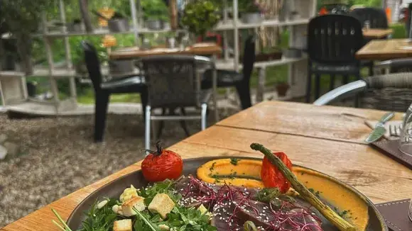Petite guinguette en bas de Creissels, le Canoë café, vous propose de très bon plats en plus d'un cadre idéal au bord du Tarn

Autres restaurants dans Creissels:
Le château (gastronomique à tarif raisonnable)
Le Diapason (beaucoup de plats avec des produits du terroir, tel que le roquefort)
Restaurant en face du logement

Sur Millau:
Il y a un grand choix, mais j'apprécie particulièrement Le Bouche à Oreille