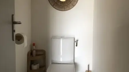 Toilettes du rez-de-chaussée séparés, près de la salle de bain 1.