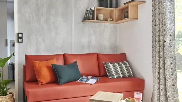 Camping les 2 Vallees mobil-home luxe 3 chambres nant aveyron occitanie france