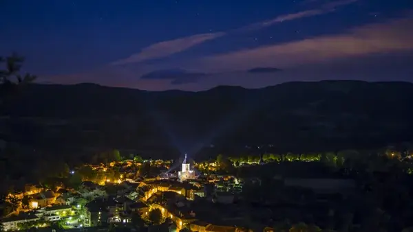 Camping les 2 Vallees soiree nant aveyron occitanie france