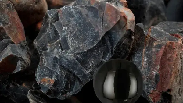 Pierre fine onyx naturel noir